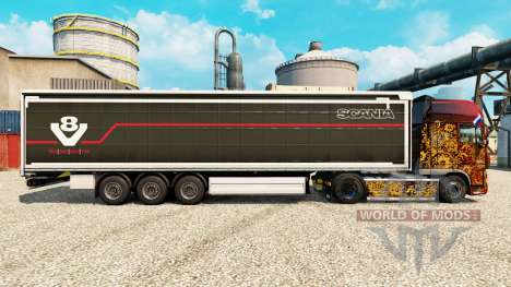 La piel Scania V8 semi para Euro Truck Simulator 2