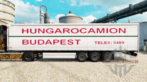 La piel Hungarocamion Budapest en la semi para Euro Truck Simulator 2