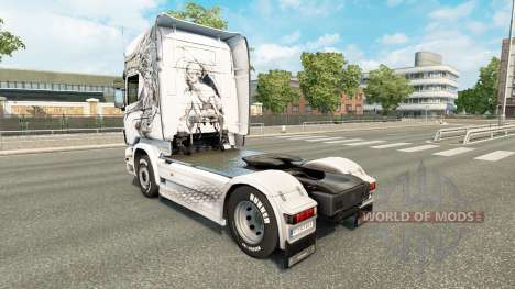 La piel de Último Dragón en el tractor Scania para Euro Truck Simulator 2