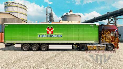 Skin Feldschlosschen for trailers para Euro Truck Simulator 2