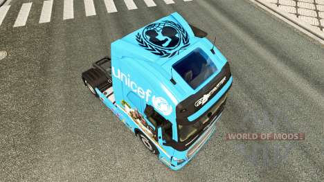 Unicef piel para camiones Volvo para Euro Truck Simulator 2