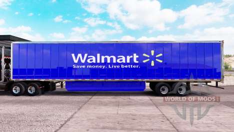 La piel Walmart trailer extendido para American Truck Simulator