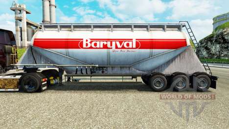 La piel Baryval semi-remolque de cemento para Euro Truck Simulator 2