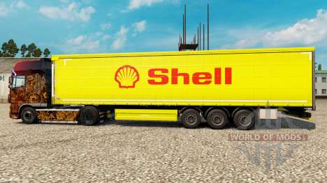 La piel de Shell para semi-remolques para Euro Truck Simulator 2