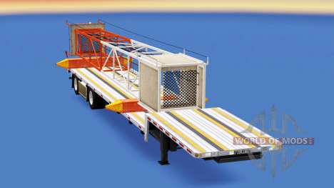 Baja de barrido con materiales de construcción para American Truck Simulator