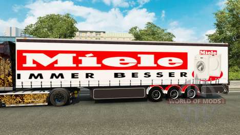 Cortina semi-remolque Miele para Euro Truck Simulator 2