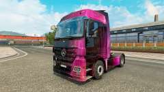 La piel Weltall en la unidad tractora Mercedes-Benz para Euro Truck Simulator 2