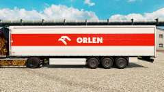 La piel Orlen para remolques para Euro Truck Simulator 2