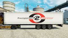 La piel de Transportes Progresso en semi para Euro Truck Simulator 2
