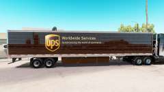 La piel UPS trailer extendido para American Truck Simulator