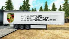 La piel de Porsche para remolques para Euro Truck Simulator 2