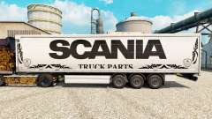 Blanco de la piel del Scania de Piezas de Camiones semi-remolques para Euro Truck Simulator 2