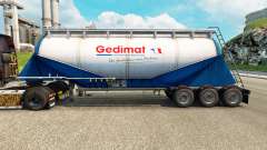 La piel Gedimat cemento semi-remolque para Euro Truck Simulator 2