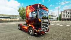 Fuego Efecto de la piel para Scania camión para Euro Truck Simulator 2
