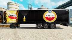 La piel de Amstel para remolques para Euro Truck Simulator 2
