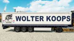 Wolter Koops de la piel para la cortina semi-remolque para Euro Truck Simulator 2