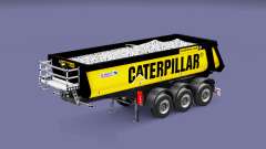 Semi-remolque volquete Schmitz Caterpillar para Euro Truck Simulator 2