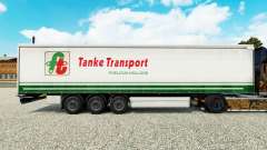 La piel Tanke de Transporte en semi-remolque de la cortina para Euro Truck Simulator 2