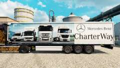 La piel de Mercedes-Benz de la Carta de la Manera en que los remolques para Euro Truck Simulator 2