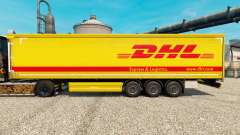 La piel de DHL v4 para remolques para Euro Truck Simulator 2
