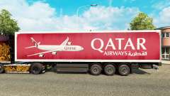 El de Qatar Airways en la piel para remolques para Euro Truck Simulator 2