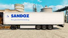 La piel de Sandoz para remolques para Euro Truck Simulator 2