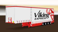 Cortina semirremolque Krone Viking Express para Euro Truck Simulator 2