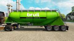 La piel Bruil cemento semi-remolque para Euro Truck Simulator 2
