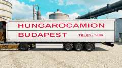 La piel Hungarocamion Budapest en la semi para Euro Truck Simulator 2
