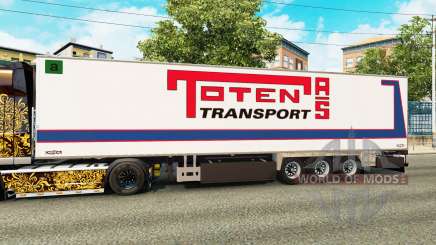 Semi-remolque frigorífico Chereau Toten Transporte para Euro Truck Simulator 2