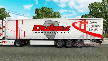 Los duques de Transporte de la piel para remolques para Euro Truck Simulator 2