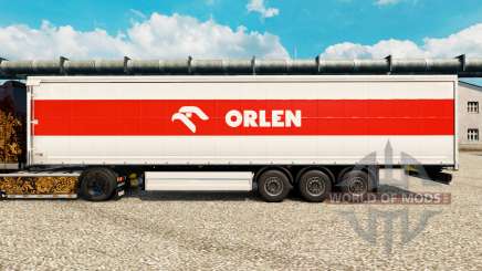 La piel Orlen para remolques para Euro Truck Simulator 2