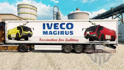 La piel Iveco Magirus para remolques para Euro Truck Simulator 2