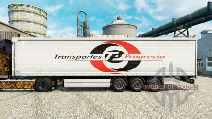 La piel de Transportes Progresso en semi para Euro Truck Simulator 2