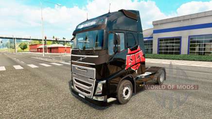 El infierno de Fondos de la piel para camiones Volvo para Euro Truck Simulator 2