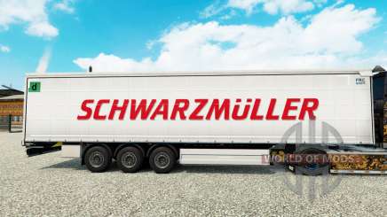 La piel Schwarzmuller semi-remolque en una cortina para Euro Truck Simulator 2