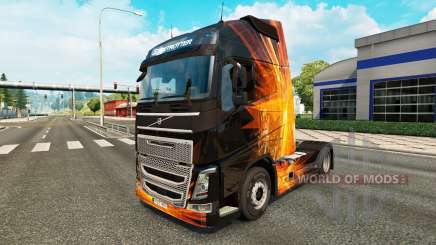 Cúbica de la Llamarada de la piel para camiones Volvo para Euro Truck Simulator 2