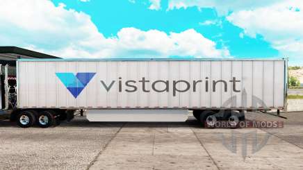 La piel Vistaprint trailer extendido para American Truck Simulator
