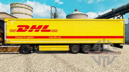 La piel de DHL para remolques para Euro Truck Simulator 2