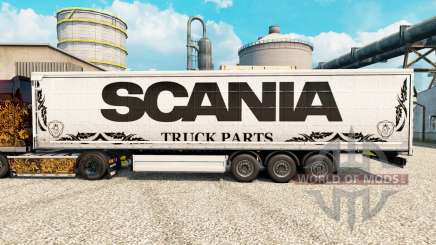 Blanco de la piel del Scania de Piezas de Camiones semi-remolques para Euro Truck Simulator 2