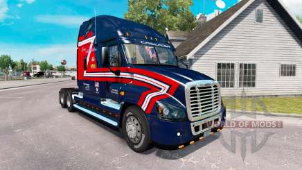 Скин de Carga de los Transportistas на Freightliner Cascadia para American Truck Simulator