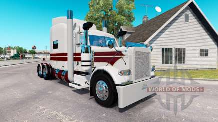 El Caballero Blanco de la piel para el camión Peterbilt 389 para American Truck Simulator