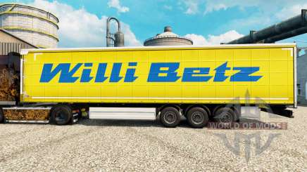 Willi Betz de la piel para remolques para Euro Truck Simulator 2