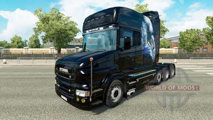 Blanco de piel de Guepardo para camión Scania T para Euro Truck Simulator 2