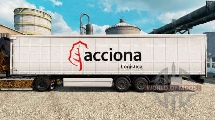 La piel de Acciona para remolques para Euro Truck Simulator 2