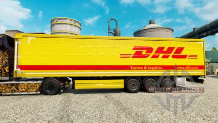 La piel de DHL para remolques para Euro Truck Simulator 2