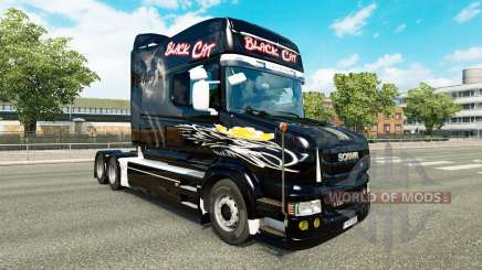 Gato negro de la piel para Scania camión T para Euro Truck Simulator 2