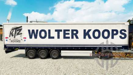 Wolter Koops de la piel para la cortina semi-remolque para Euro Truck Simulator 2