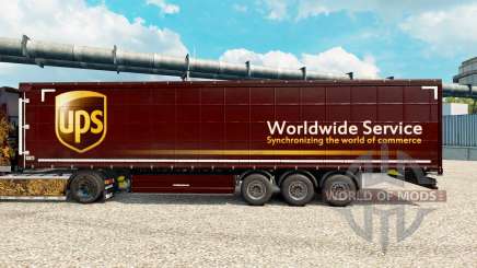 La piel United Parcel Service para remolques para Euro Truck Simulator 2