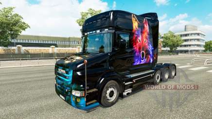Lobo de la piel v2 para Scania camión T para Euro Truck Simulator 2